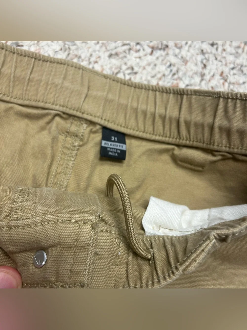 Carhartt Rugged Flex Relaxed Fit Canvas Work Short Khaki 105841 DKH Men’s 31x8
